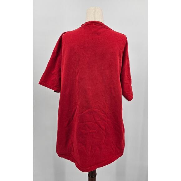 Y2K Lee Sport Unisex L 2005 Busch Stadium St Louis Cardinals Red T-Shirt - Picture 2 of 8